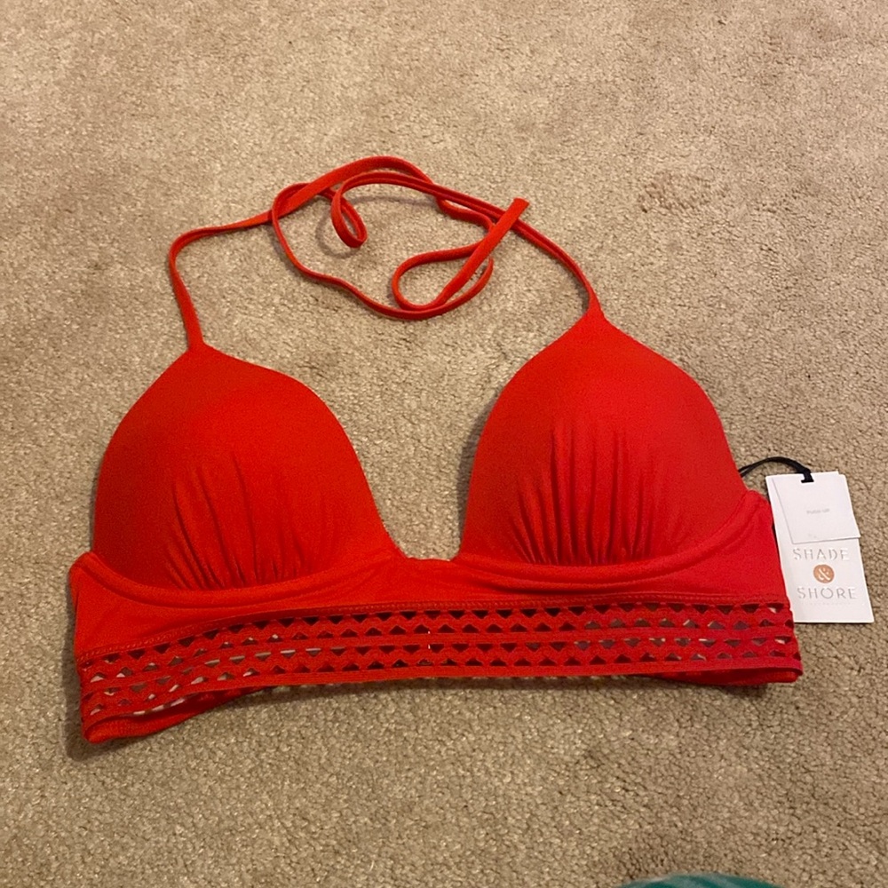 Shade & Shore Red Bikini Top